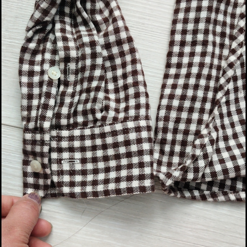 A) NWOT, Madewell flannel tie front plaid longsleeve - Picture 11 of 11
